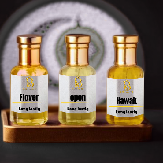 🌿 Premium 3-Piece Attar Collection – 12ml Each